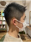 刈り上げツーブロック メンズビジネスベリーショート