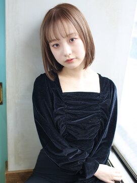 バース(BIRTH) 天神【BIRTH】パールベージュ×フェミニン×切りっぱなしボブ 6