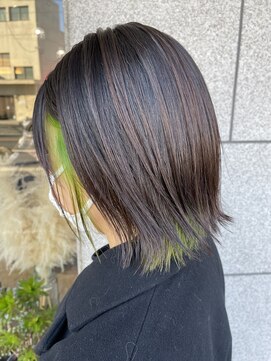 ナブラ(NABLA) イヤリングカラー イエローグリーン