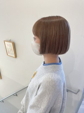 アプシー 三田駅前店(Apsee) ベージュカラー/ミニボブ