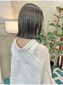 ボブ×オリーブグレー