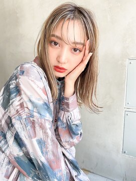 エイミー(Aimee) Aimee 町田   ハイライト×シースルーバング