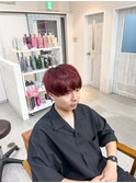 【ALIUS 池袋 神原 良伊】レッドショートマッシュ