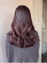 エン 仙台(en) 夏カラーブリーチなしピンクラベンダーブラウンレイヤーロング