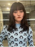 姫カットレイヤーミディアムレイヤー顔まわりカット姫カット