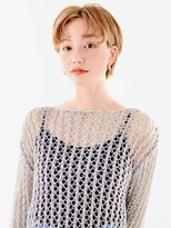 ヘアサロン ガリカ 表参道(hair salon Gallica) <SAKI>やわらかブロンドカラーの垢抜けハンサムショート