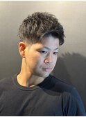 <理容室>メンズ パーマ ツイスト ツイストスパイラル