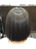 縮毛矯正&白髪染め