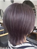 大人のウルフカット×ラベンダーアッシュ 艶感◎ ブリーチ