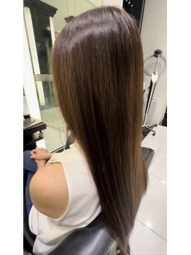 エアー 銀座タワー(AIR) プレミアムケアカラー/髪質改善/ツヤ髪スタイル【榛葉】