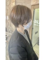 プラグ ヘアーデザイン 大名店(PLUG hair design)&nbsp;ショートボブ/ショートヘア/脱白髪染め/白髪ぼかし/髪質改善