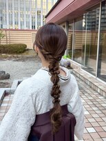 サリーワンフォーワン(Sally 141)&nbsp;卒業式ヘア　編み下ろし