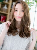 ショコラブラウン小顔抜け感レイヤーロングc6上尾20代30代40代