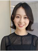 ナチュラルボブ/大人ショートボブ/前髪なし/20代30代40代