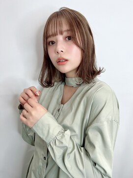 ディレクト 新宿(Direct) シナモンブラウン外ハネボブ★新宿