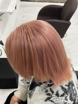 アールシリウス(R,SIRIUS) 黒染め履歴からのピンクベージュ