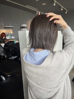 ヘアーエスクールシーユー 枚方T-SITE店(hair S.COEUR×Cu) 丸くないボブ/切りっぱなしボブ/大阪美容室/枚方美容室