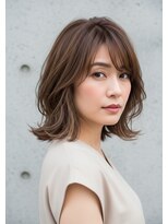 マイン(MINe)&nbsp;小顔髪質改善カット/くびレイヤー/外ハネボブ/シースルーバング