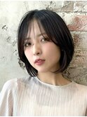 “岩田莉奈”うる艶カラー30代40代50代丸みショートひし形新宿