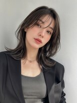 アーダー(ADER)&nbsp;大人ボブ外ハネ韓国風くびれミディ