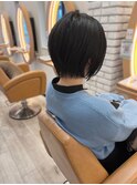 髪質改善縮毛矯正◎暗髪ショートボブ30代40代50代