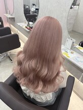 アン ブリーチ 大宮駅東口店(UN BLEACH)&nbsp;ブリーチ２回～ピンクミルクティーカラー♪