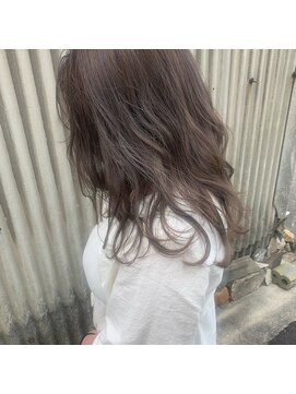 オリ(oli) 夏色　透け感　ラベンダーベージュ