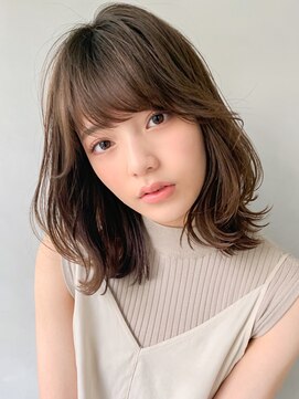 キリ 表参道(kyli) ボブルフ大人かわいいピンクベージュ薄めバングくびれモテ髪