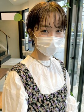 ヘアー アイス ルーチェ(HAIR ICI LUCE) ショート パーマ ショートパーマ ベージュカラー 担当城倉