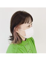 アミティー(amity) 【amity tae】くびれボブ！ピンクラベンダーインナーカラー＊
