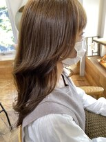 ラナ 渋谷(Lana)&nbsp;ふんわり春カールくびれ韓国風ヘア　シアーグレージュ