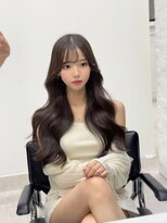 アフロートリノ(AFLOAT Leino)&nbsp;大人可愛い顔まわり　韓国くびれヘア　レイヤーカット　似合わせ