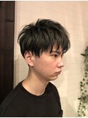 モスグリーンマッシュショート