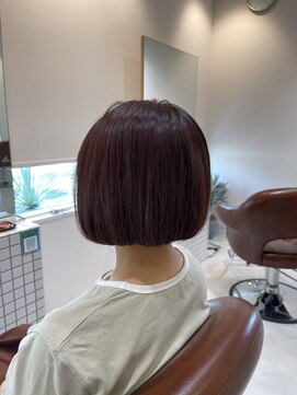 ファスナーグランデ(fustener grande) ミニボブ×ピンクベージュ