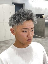 ルースト 西院店(ROOST)&nbsp;ツイストパーマ/ホワイトメッシュ/ツーブロック