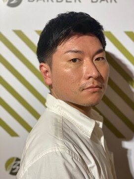 バーバーバー 四谷(BARBER-BAR) ビジネス爽やかアップバングスタイル