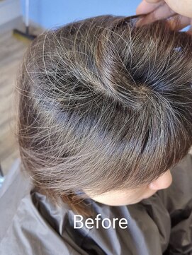 ルオム(LUOMU) 《魅せるグレイヘア》ピンクグレージュ×ボブ［みどりの］