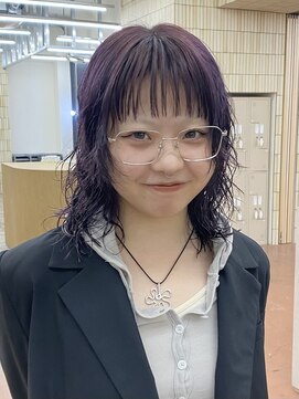 パークレーン アイス イヴェン(park lane ICI yeven) ミディアムウルフレイヤーパーマ10代20代