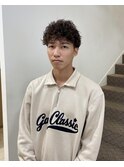 ツーブロックマッシュ/プードルパーマ