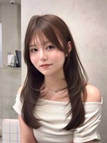 ロンドウル 熊本(Lond ulu)&nbsp;ミディアムヘア/暗めカラー/デザインカラー/韓国ヘア/髪質改善