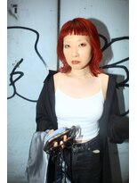 ペネロープ(Penelope) 【新宿】ウルフダブルカラーレッド20代30代40代似合わせカット