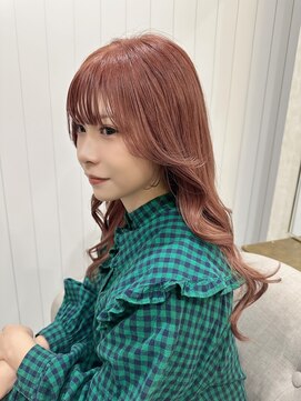 ヘアデザイン ファブロ(hair design FABRO.) レイヤーカット/ピンクベージュ/顔まわりカット