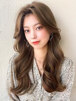 デラ バイ アフロート(DELA by afloat) ロングレイヤー/大人ガーリー/透明感カラー/オリーブベージュ