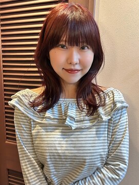 エンベロープス 中目黒(Envelopes) ツヤ感チェリーレッド×くびれレイヤー