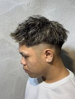 ニアウ 高崎店(Niau) MEN’S HAIR/波巻きツイストスパイラル/リバースセンターパート