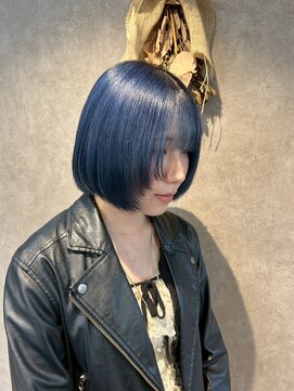 パーミル ヘア クマモト(permille ‰ hair Kumamoto) ブルー×ボブレイヤー