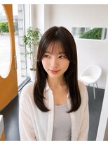 ビーアップヘアー(be:up hair) 大人可愛い流し前髪と顔周りレイヤーカット
