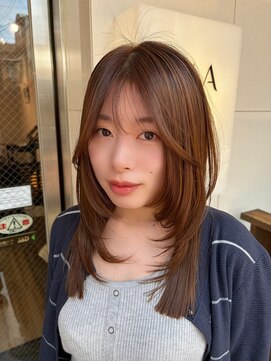 ワワ ヘアサロン 高円寺店(WAWA HAIR SALON) 切りっぱなしミディアムレイヤー♪【高円寺 未羽＊゜】