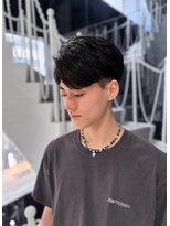 ジーナ オム 札幌(Zina Homme)&nbsp;リバースセンターパート＊メンズカット＊黒髪＊Zina Homme札幌