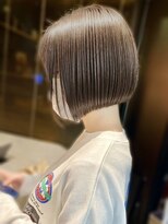 ブロッサム 東久留米店(Blossom)&nbsp;30代40代◎小顔見せ前下がりボブスタイル×グレージュ
